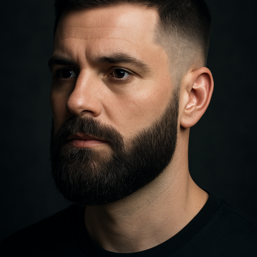 Korte volle baard